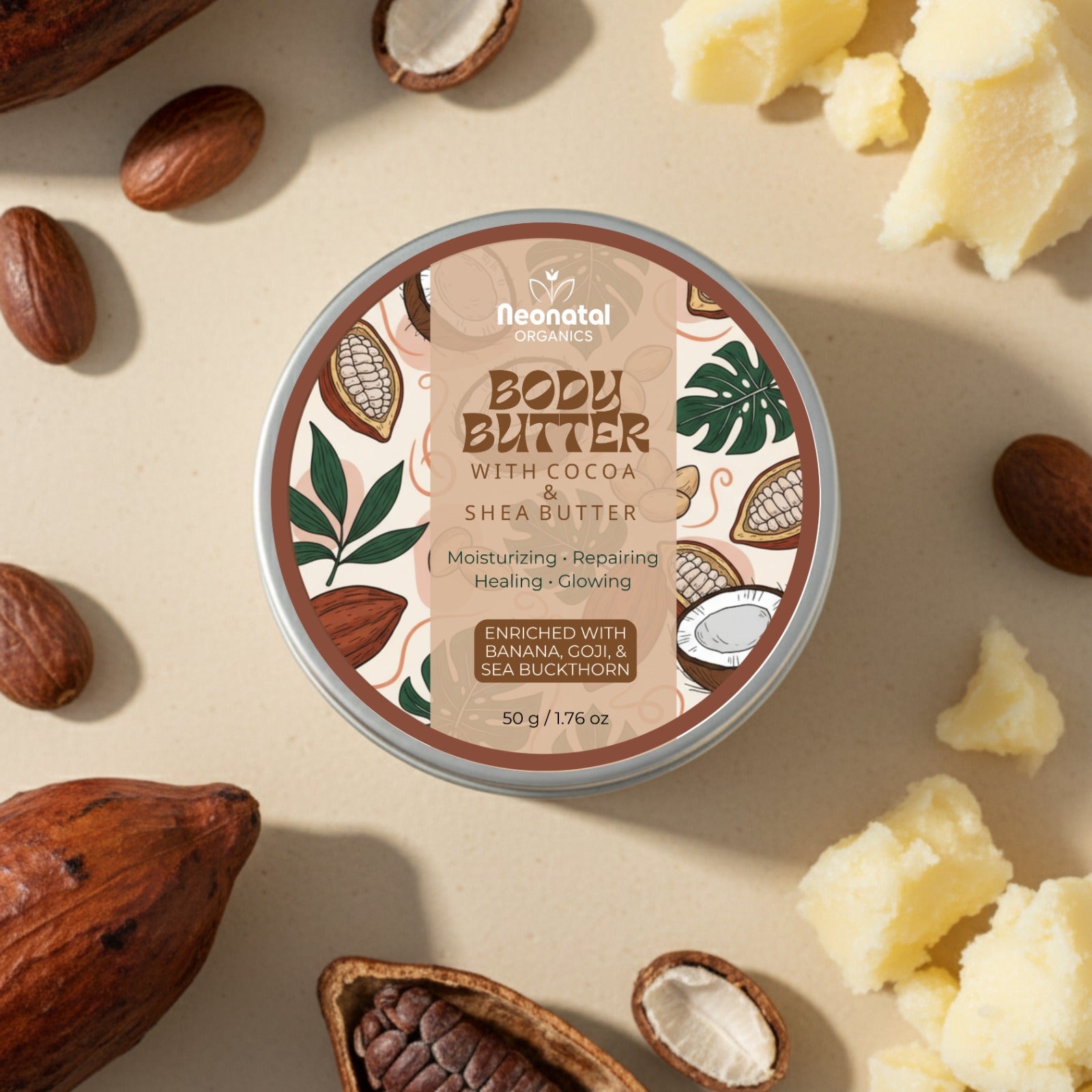 Body Butter with Cocoa & Shea Butter – 50g