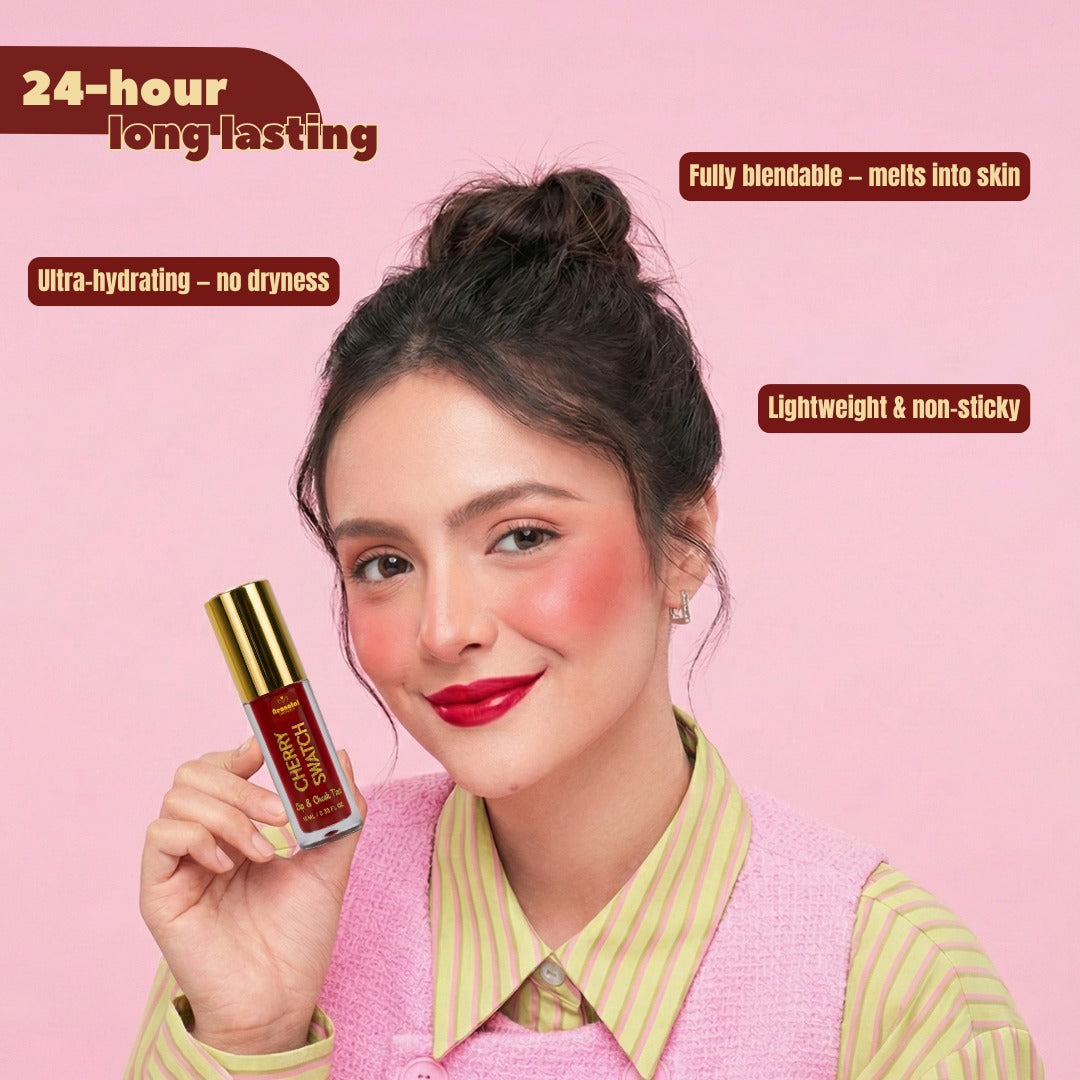 Cherry Swatch Lip & Cheek Tint 10ml.